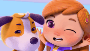 Melody & Momon, Animation, Preschool, Musical, Dog, Dance, Thinking Song, Moon-Keys