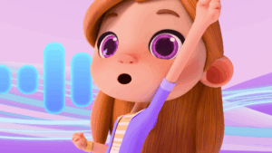 Melody & Momon, Animation, Preschool, Musical, Chien, Danse, Chanson, Thinking Song, Moon-Keys